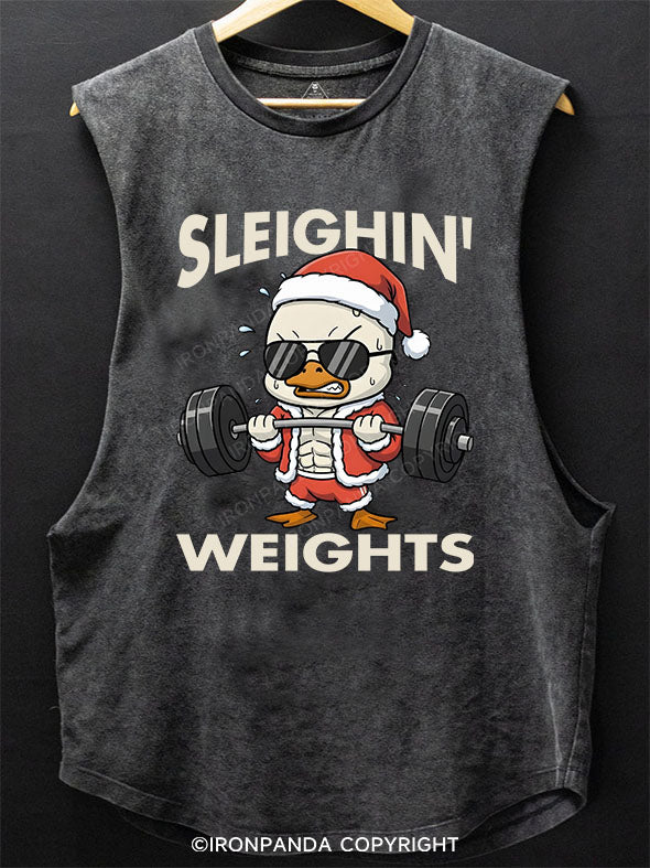 Sleighin Weights Scoop Bottom Cotton Tank