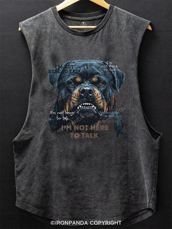 I’m not here to talk Scoop Bottom Cotton Tank