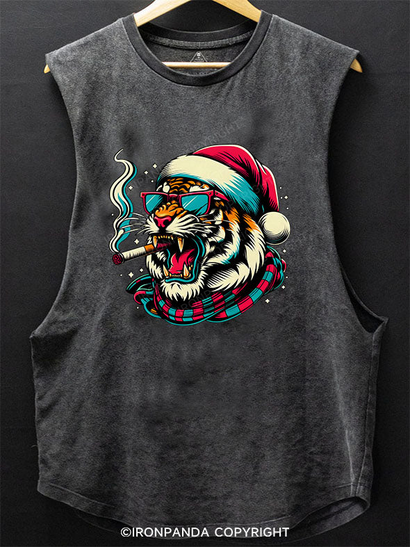 Santa Roar Scoop Bottom Cotton Tank