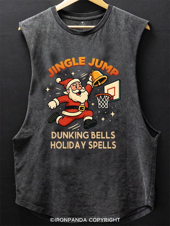 Jingle Jump： Dunking Bells, Holiday Spells Scoop Bottom Cotton Tank
