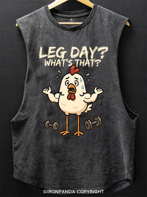 Leg Day？ What's That？ Scoop Bottom Cotton Tank