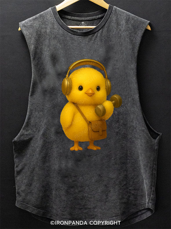 CHIRPY BEATS CHICK Scoop Bottom Cotton Tank