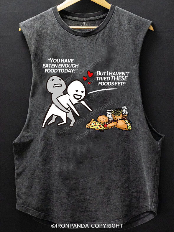 You should stop eating and hit the gym! Scoop Bottom Cotton Tank