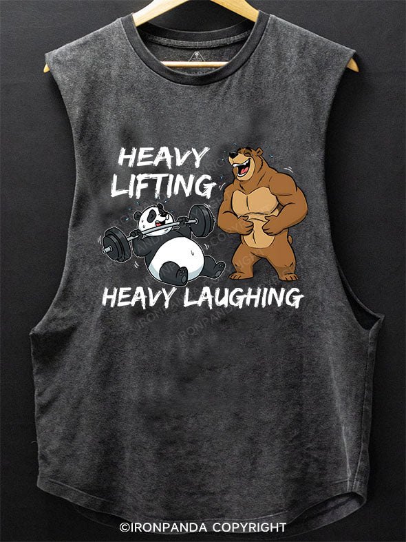 Heavy Lifting, Heavy Laughing! Scoop Bottom Cotton Tank