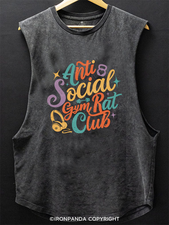 Anti Social Gym Rat Club SCOOP BOTTOM COTTON TANK