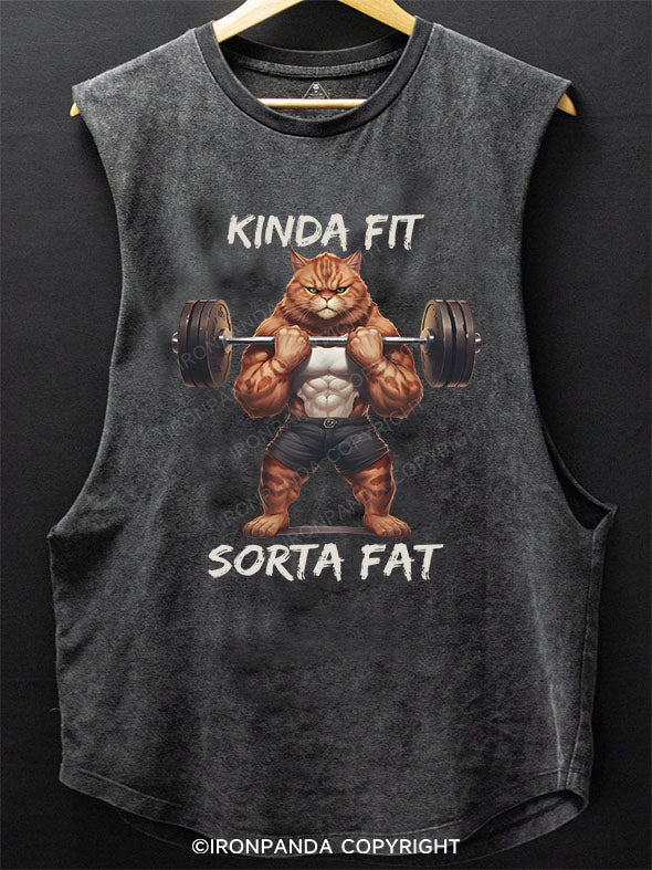 KINDA FIT SORTA FAT Scoop Bottom Cotton Tank