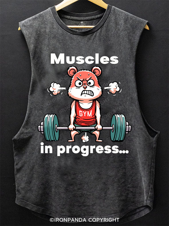 muscles in progress Scoop Bottom Cotton Tank