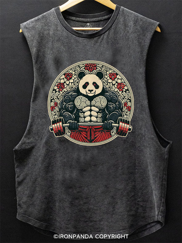 Panda weightlifting SCOOP BOTTOM COTTON TANK