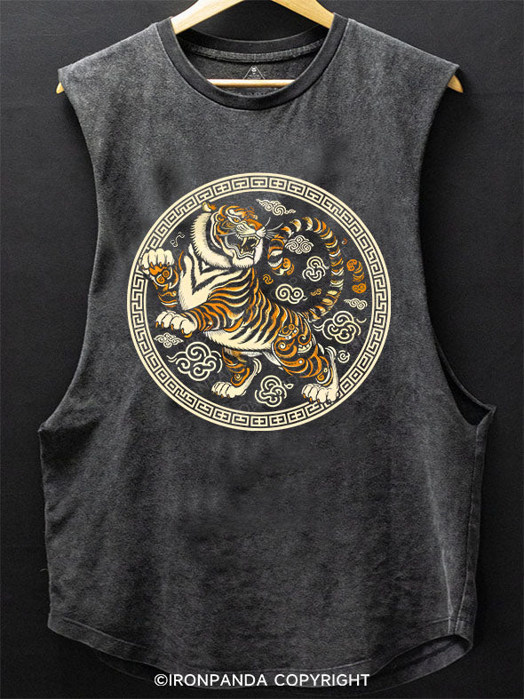 tiger SCOOP BOTTOM COTTON TANK