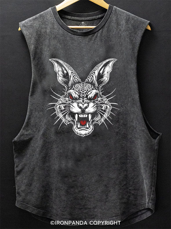 evil bunny Scoop Bottom Cotton Tank