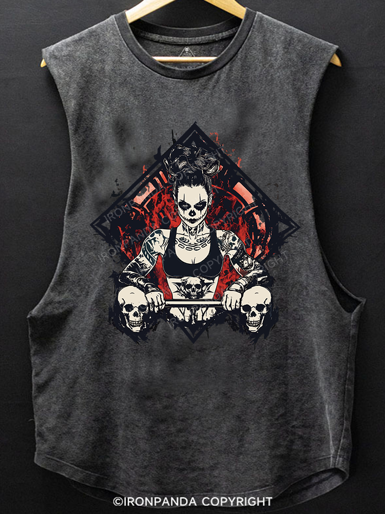 HEAVY LIFTS, DARK VIBES SCOOP BOTTOM COTTON TANK