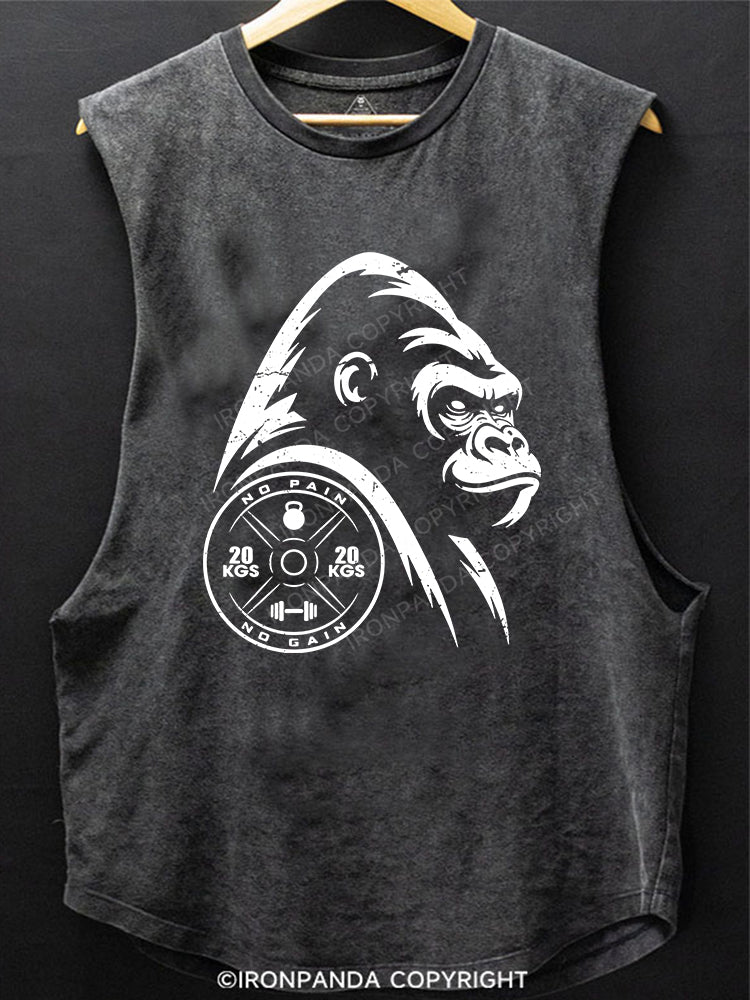 gym gorilla Scoop Bottom Cotton Tank