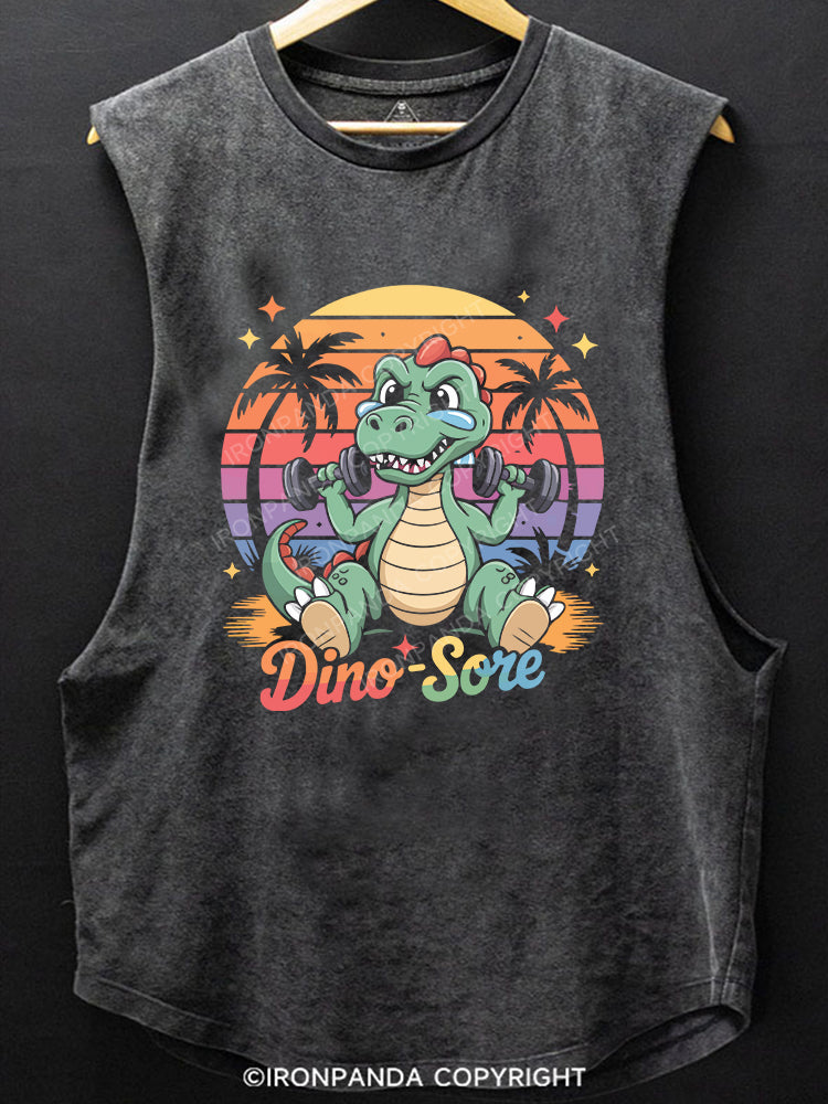 Dino-Sore Scoop Bottom Cotton Tank