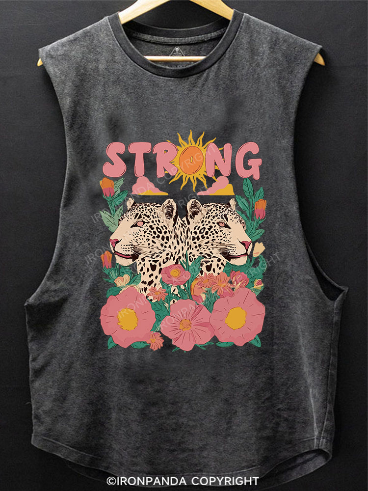 strong SCOOP BOTTOM COTTON TANK