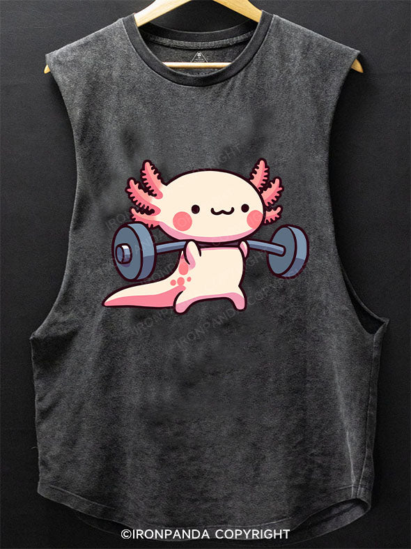 AXOLOTL DEADLIFTING SCOOP BOTTOM COTTON TANK