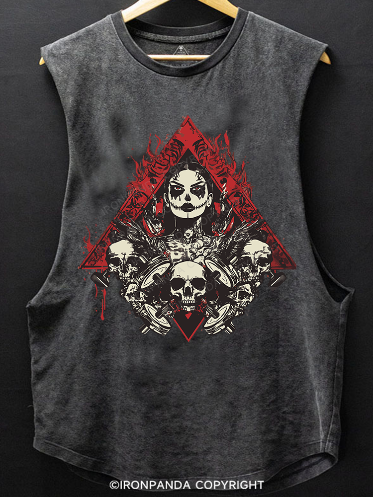 DEADLIFT OR DIE SCOOP BOTTOM COTTON TANK