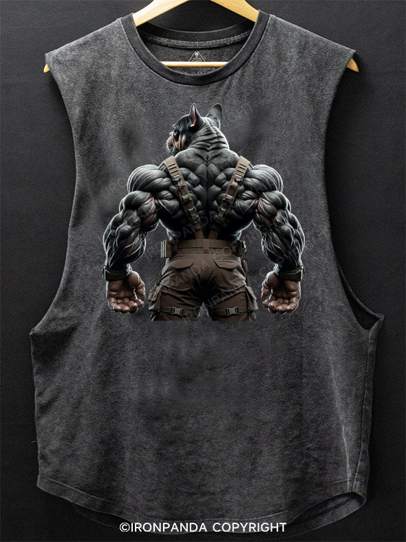 French bulldog back BOTTOM COTTON TANK