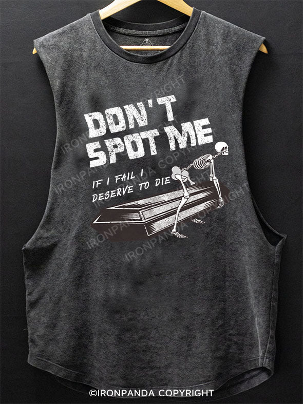 DON'T SPOT ME SCOOP BOTTOM COTTON TANK