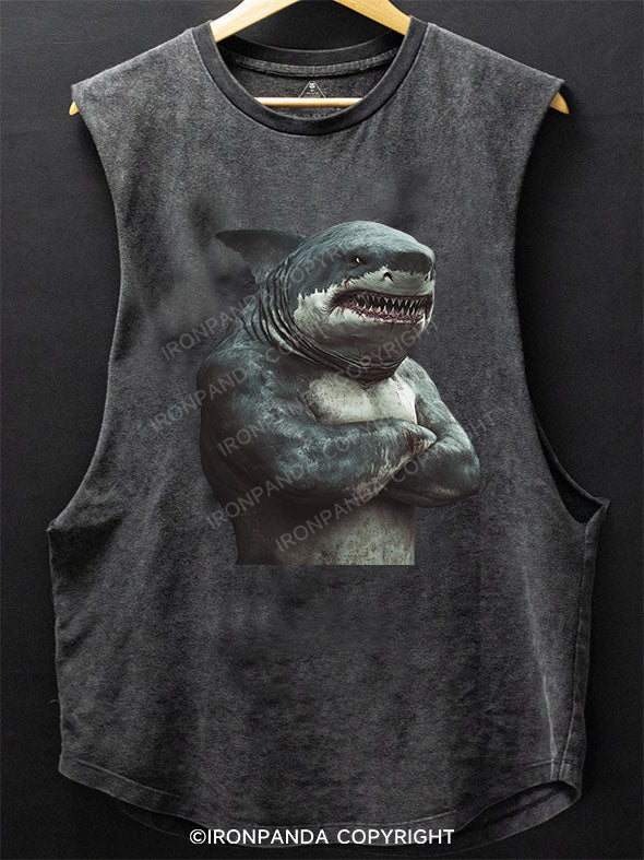 Muscular Shark SCOOP BOTTOM COTTON TANK