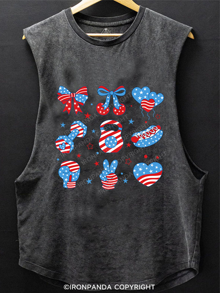 FLEX FOR FREEDOM SCOOP BOTTOM COTTON TANK