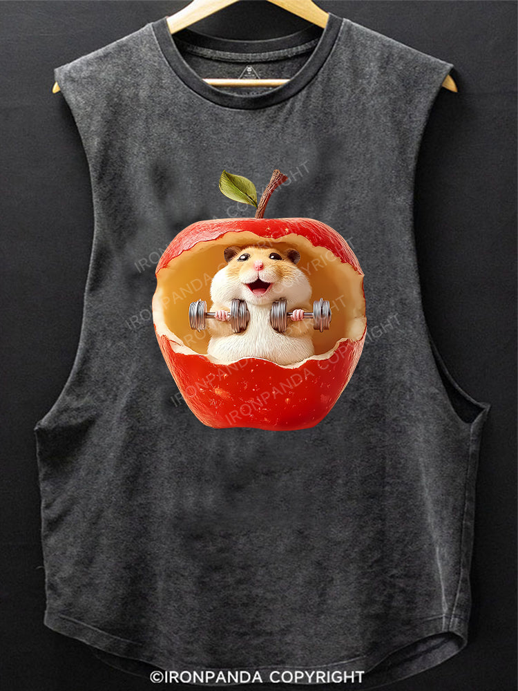 BITE INTO FITNESS SCOOP BOTTOM COTTON TANK