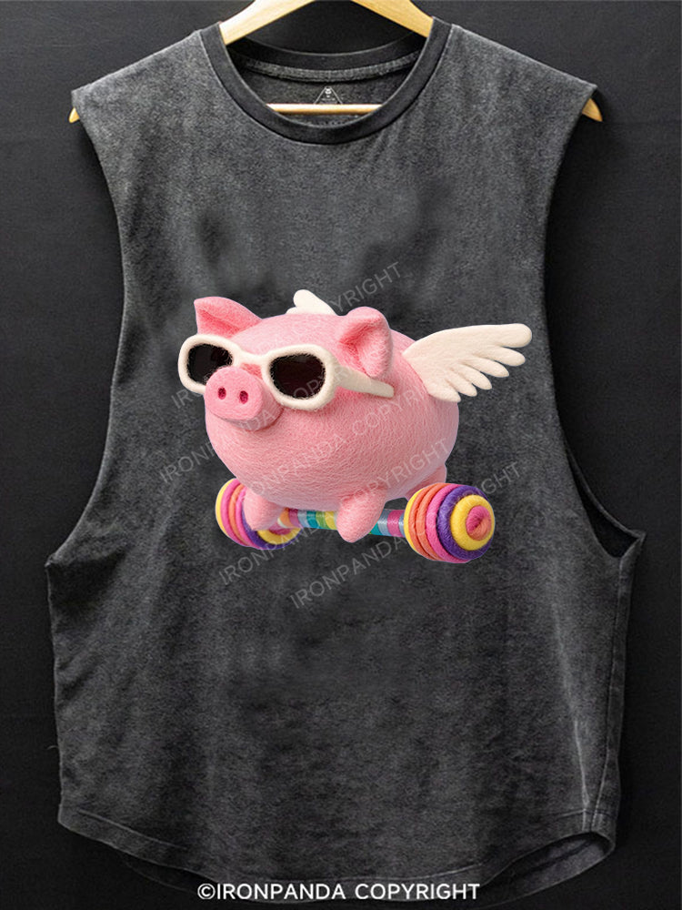 LIFT HIGH, FLY HIGHER SCOOP BOTTOM COTTON TANK