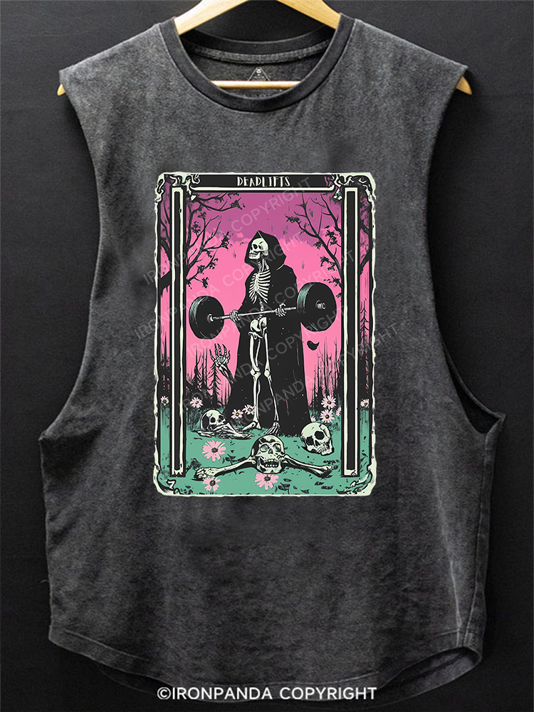 DEADLIFTING REAPER SCOOP BOTTOM COTTON TANK