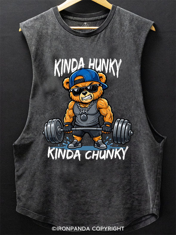 Kinda Hunky Kinda Chunky Scoop Bottom Cotton Tank