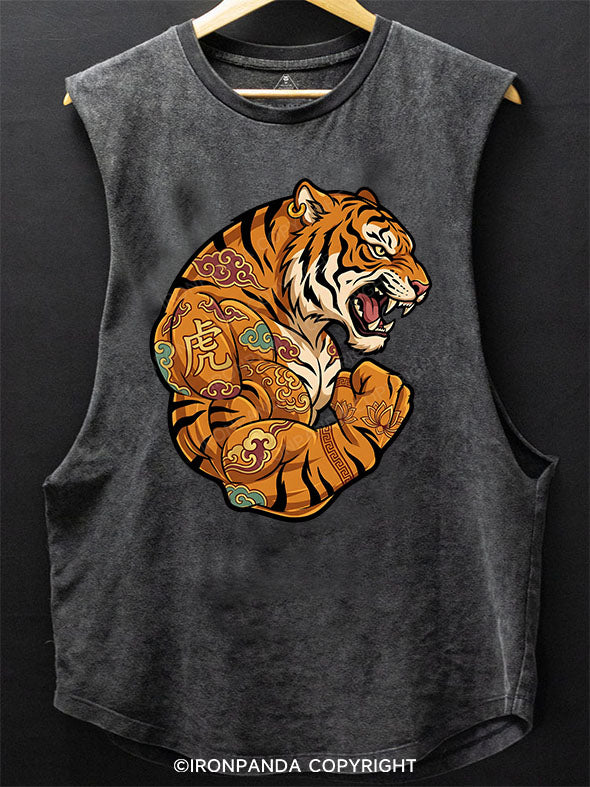 Tiger Fury Scoop Bottom Cotton Tank