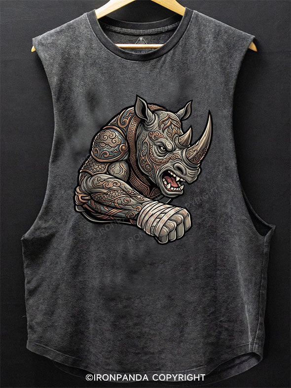 Rhino Beast Mode Scoop Bottom Cotton Tank