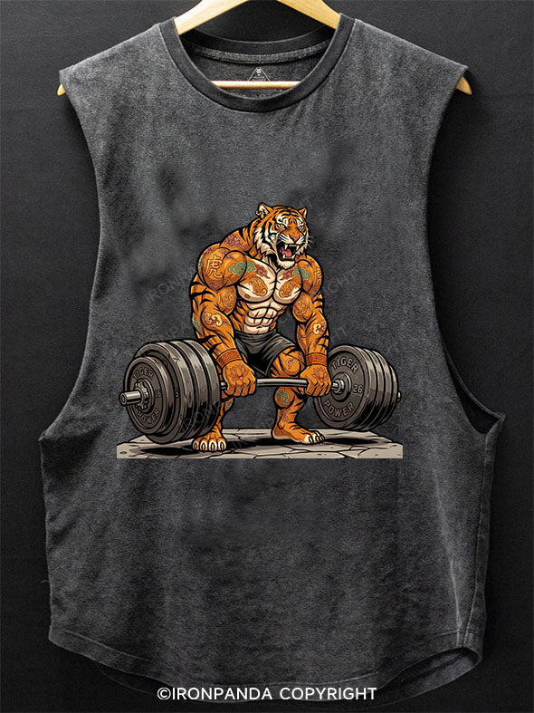 SPIRIT OF THE TIGER Scoop Bottom Cotton Tank
