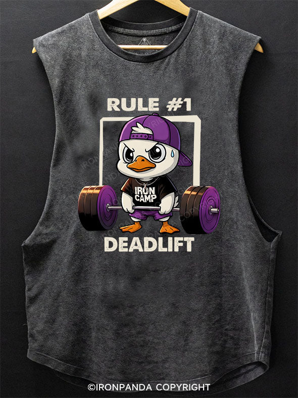 DUCK DEADLIFT Scoop Bottom Cotton Tank