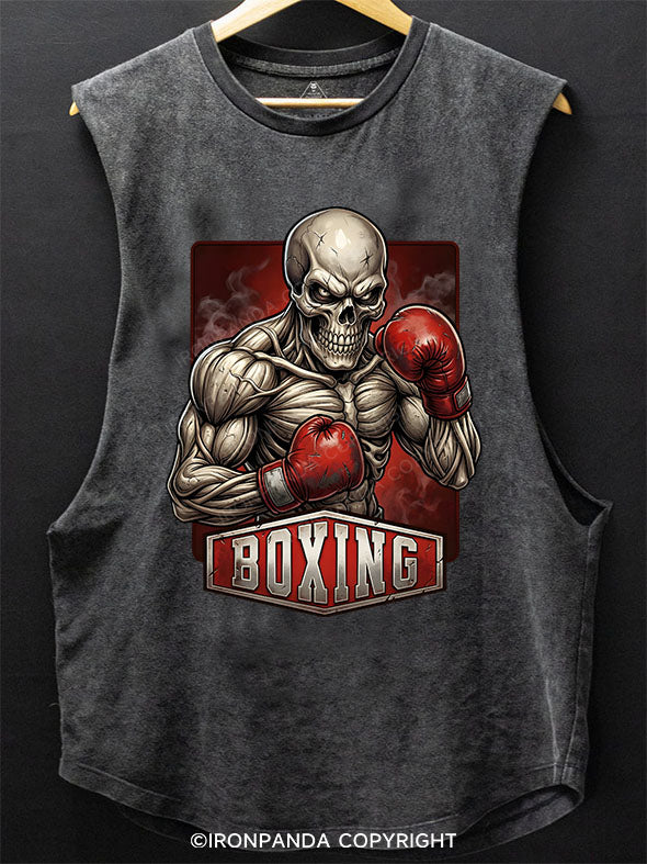 BOXING Scoop Bottom Cotton Tank