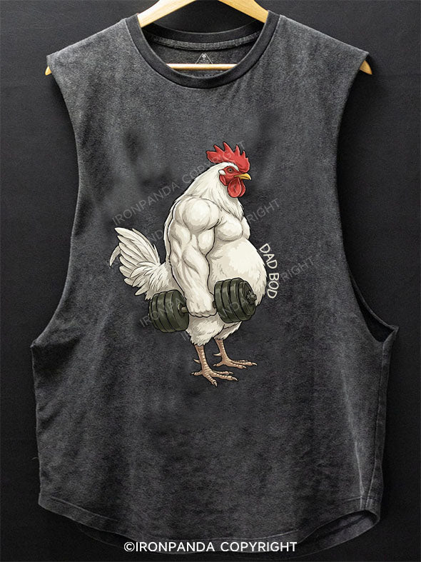 Rooster Scoop Bottom Cotton Tank