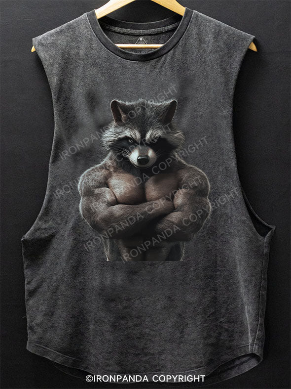 Muscle raccoon SCOOP BOTTOM COTTON TANK