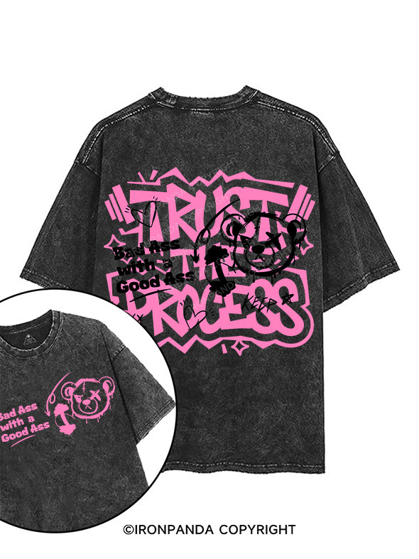 TRUST THE PROCESS printed Gym Shirt