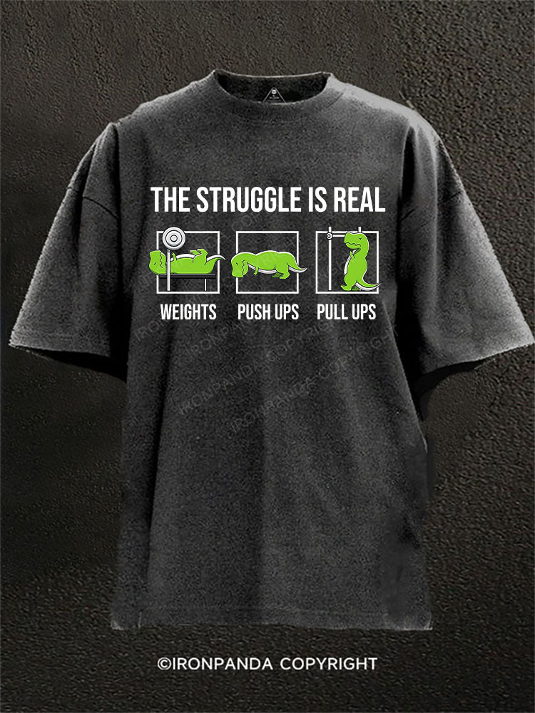 T-Rex Workout Washed Gym Shirt