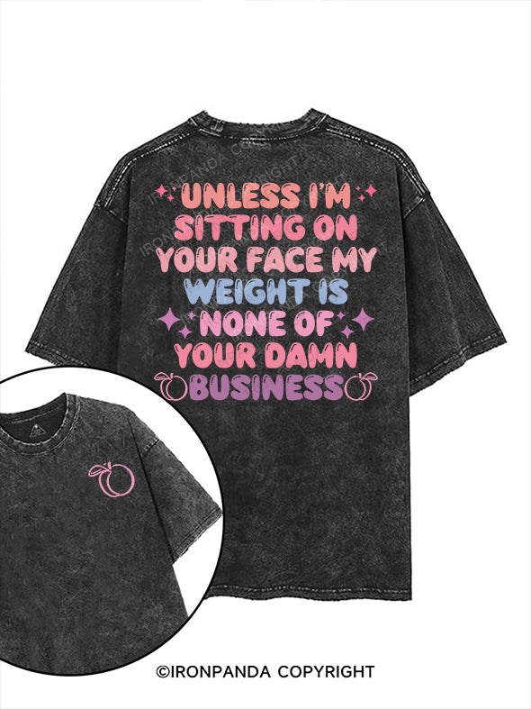 Unless I'm Sitting On Your Face printed Gym Shirt