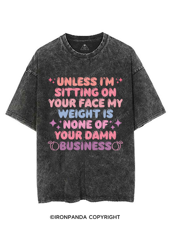 Unless I'm Sitting On Your Face VINTAGE GYM SHIRT
