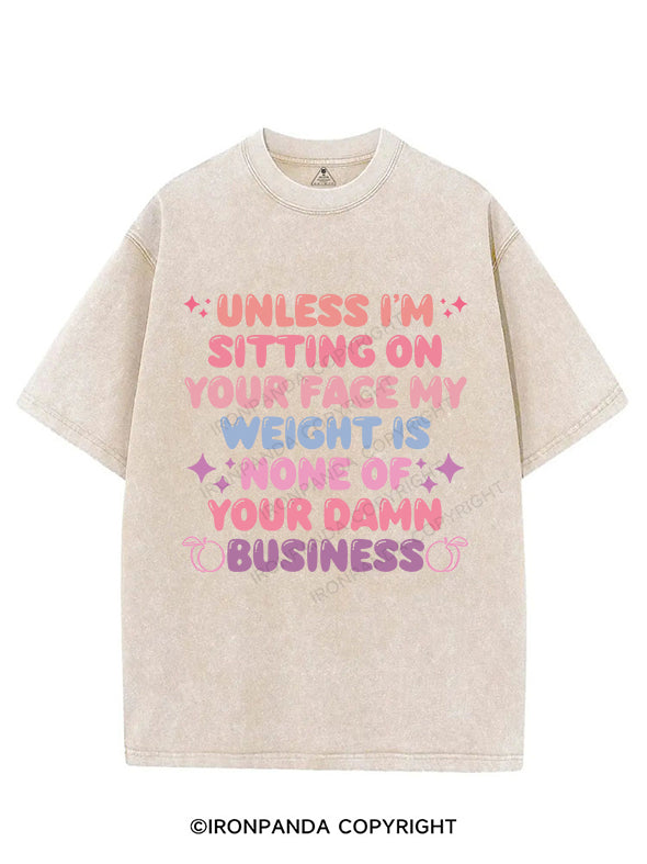 Unless I'm Sitting On Your Face VINTAGE GYM SHIRT