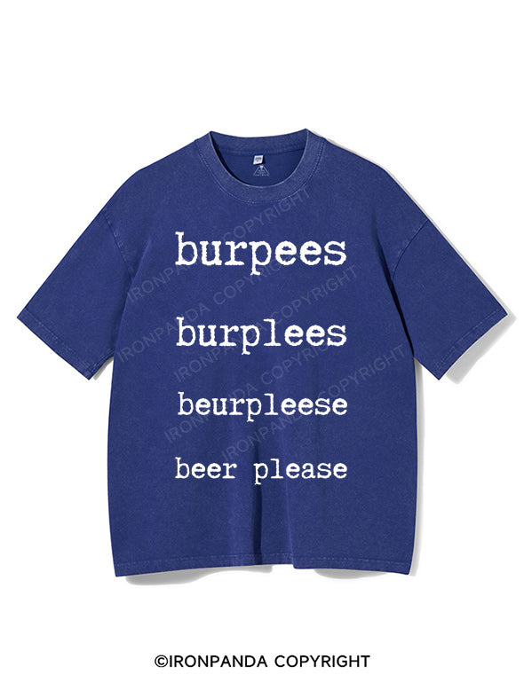 burpees Washed Gym Shirt