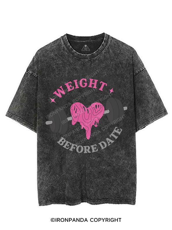 Weight Before Date VINTAGE GYM SHIRT