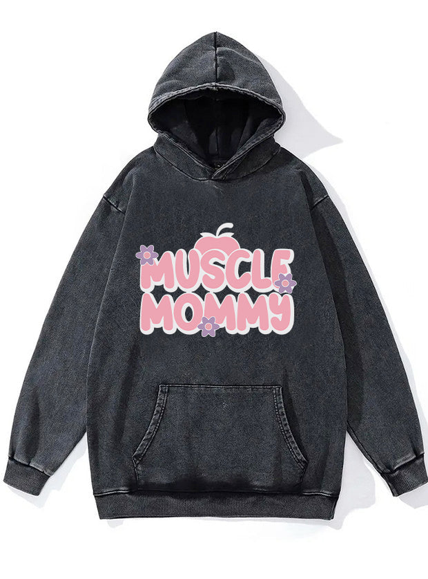 Muscle Mom Washed Gym Hoodie