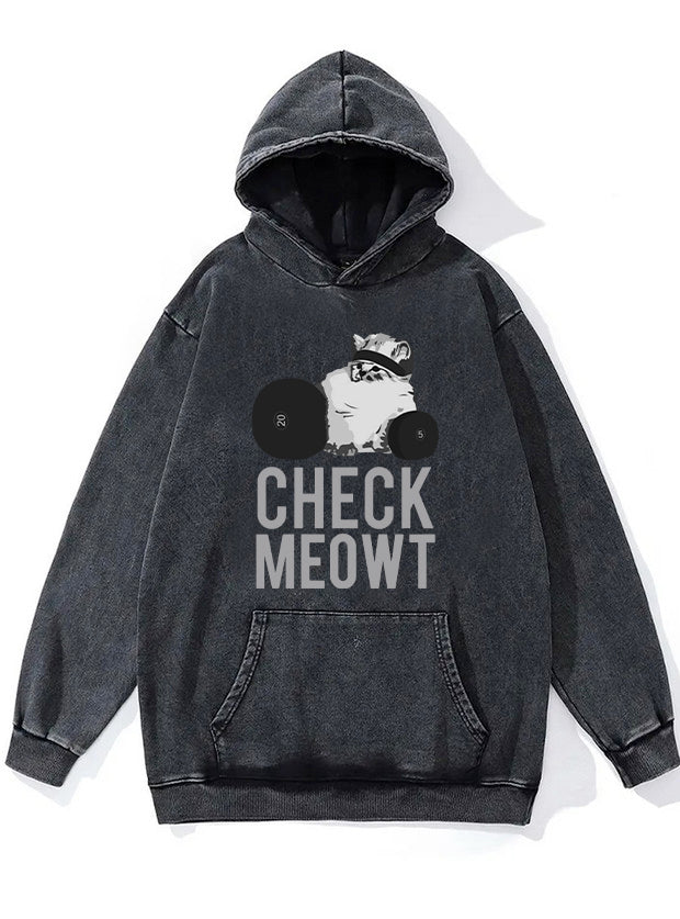 CHECK MEOWT Washed Gym Hoodie