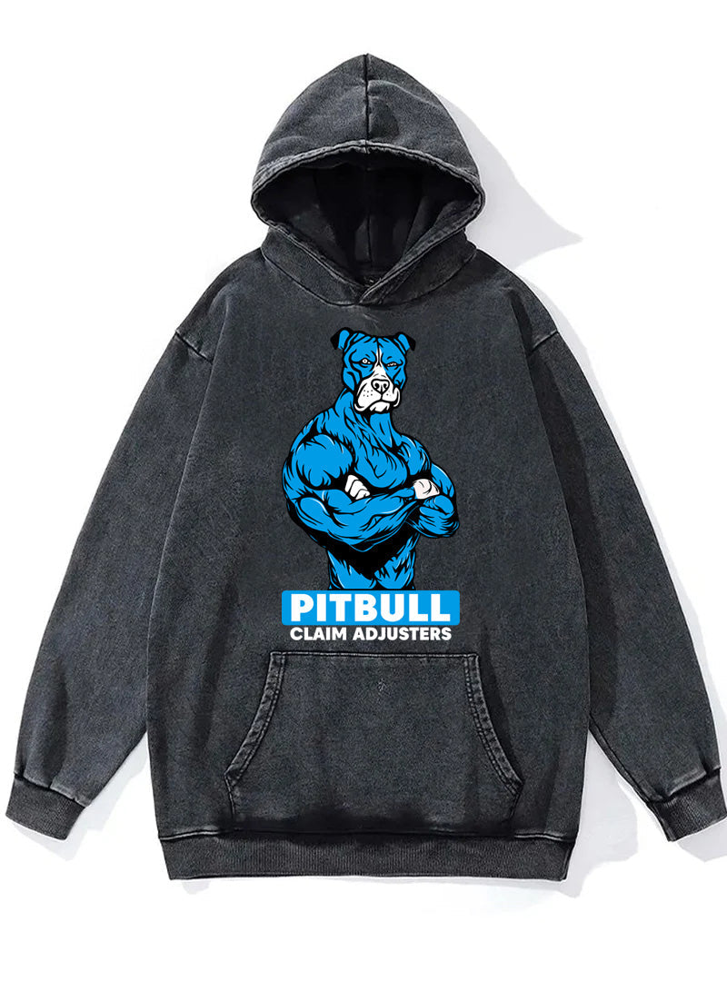 Pitbull Claim Adjuster Washed Gym Hoodie