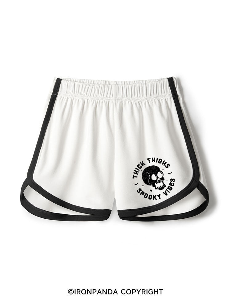 THICK THIGHS SPOOKY VIBES Workout Shorts