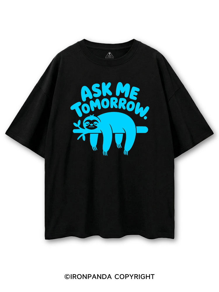 ASK ME TOMORROW SLOTH COTTON PUMP COVER