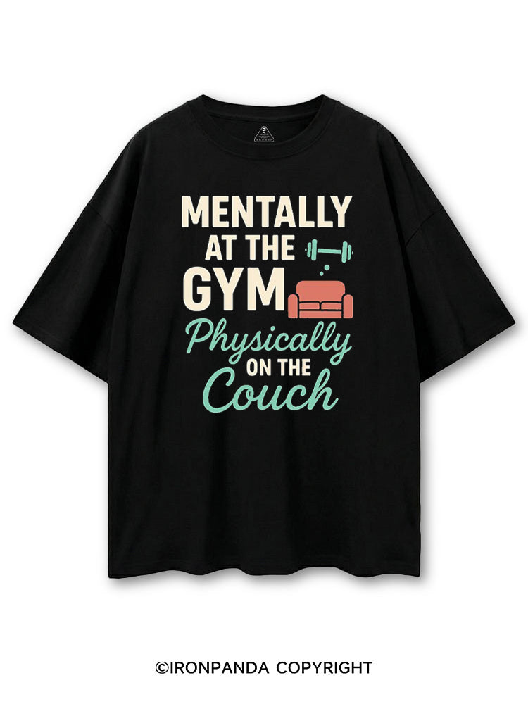 MENTALLY AT THE GYM PHYSICALLY ON THE COUCH COTTON PUMP COVER