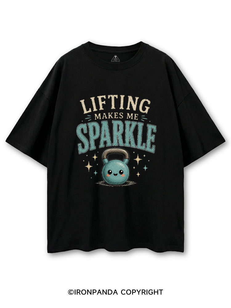 LIFTING MAKES ME SPARKLE KETTLEBELL COTTON PUMP COVER
