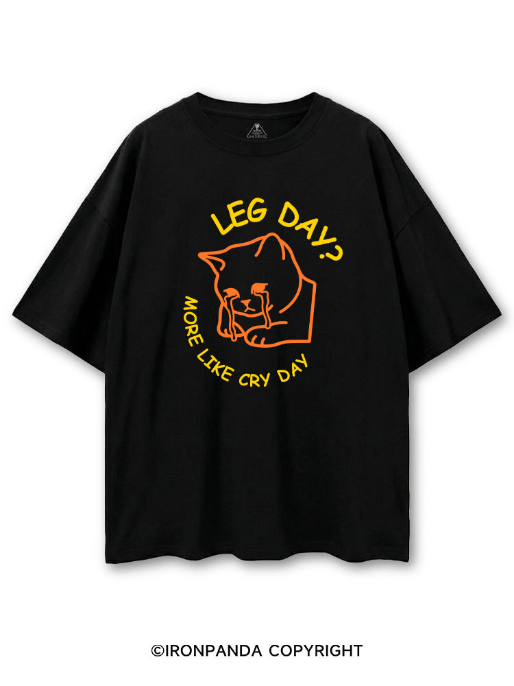 LEG DAY? MORE LIKE CRY DAY CRYING CAT COTTON PUMP COVER